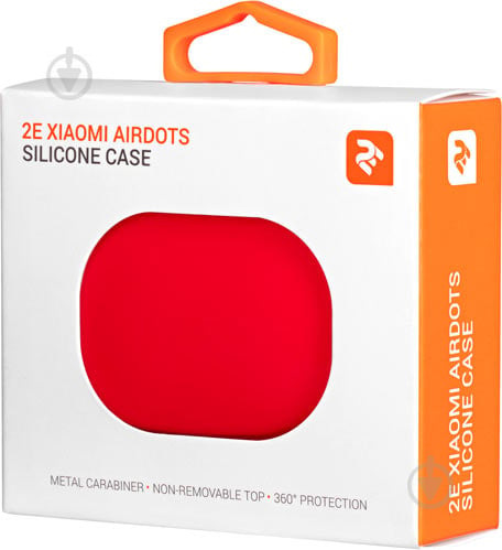 Чохол для навушників 2E для Xiaomi AirDots Pure Color Silicone (1.5mm) red (2E-MI-D-IBSI-1.5-RD) - фото 3