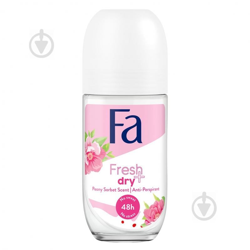 Антиперспірант для жінок Fa Fresh&Dry з ароматом півонії сорбет 50 мл - фото 1