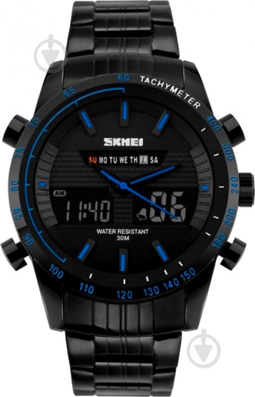 Наручные часы Skmei 1131 black/blue (1131BOXBKBL) - фото 1
