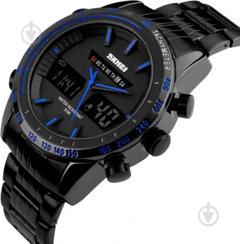 Наручные часы Skmei 1131 black/blue (1131BOXBKBL) - фото 3