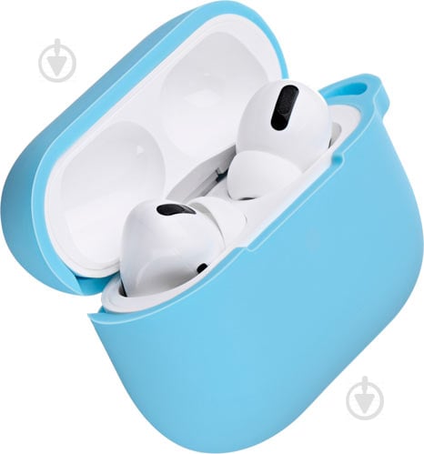 Чехол для наушников 2E для Apple AirPods Pro Pure Color Silicone (2.5mm) blue (2E-PODSPR-IBPCS-2.5-BL) - фото 2