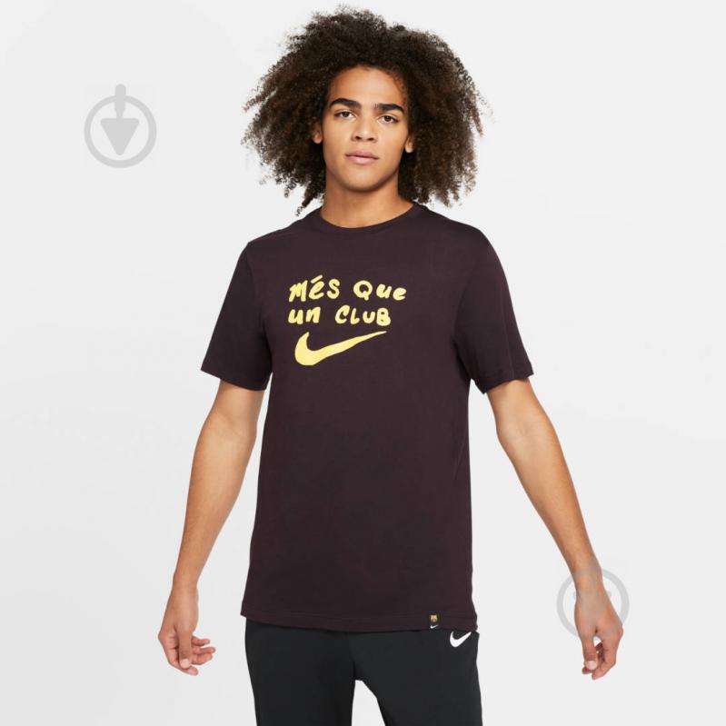 Футболка Nike FCB M NK TEE EVRGRN TAGLINE AR0176-659 р.M бордовий - фото 1