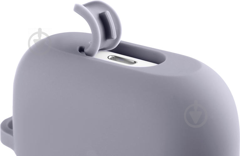 Чехол для наушников 2E для Apple AirPods Pro Pure Color Silicone (2.5mm) grey (2E-PODSPR-IBPCS-2.5-GR) - фото 3