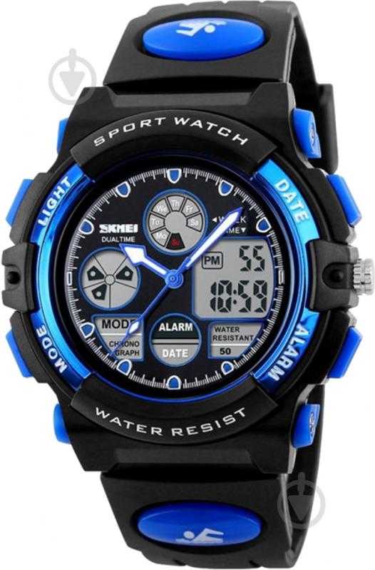 Наручные часы Skmei 1163 black/blue (1163BOXBKBL) - фото 1