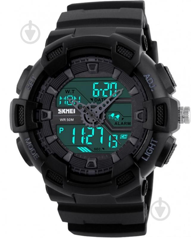Наручные часы Skmei 1189 black (1189BOXBKBK) - фото 1 Наручные часы Skmei 1189 black (1189BOXBKBK) - фото 1