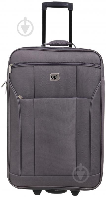 Чемодан UP! (Underprice) 49 л серый KX22003 61х40х20 см - фото 2