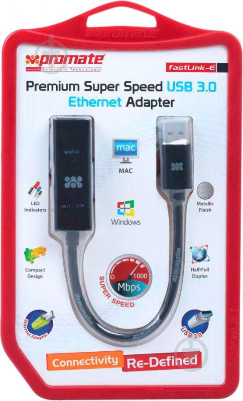 Сетевой адаптер Promate Fastlink-E - фото 2