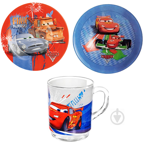 Набір дитячого посуду Disney Cars 3 предмети L2128 Disney Luminarc - фото 1