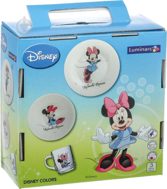 Набір дитячого посуду Disney Minnie Colors 3 предмети L2120 Disney Luminarc - фото 8