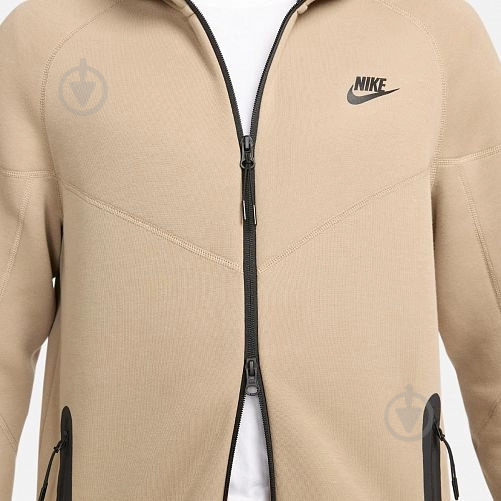 Джемпер Nike M NK TCH FLC FZ WR HOODIE FB7921-247 р.2XL бежевый - фото 4