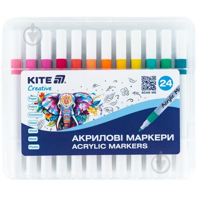 Набор маркеров акриловых KITE Creative 24 шт. K-1157 - фото 1