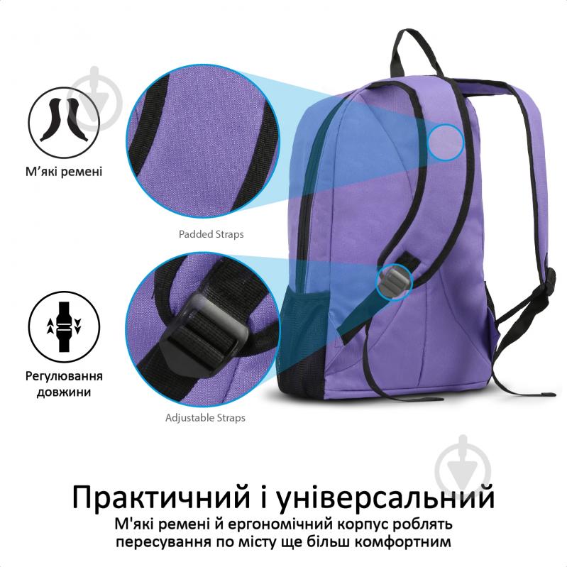 Рюкзак Promate Alpha-BP 15.6" blue (alpha-bp.blue) - фото 6