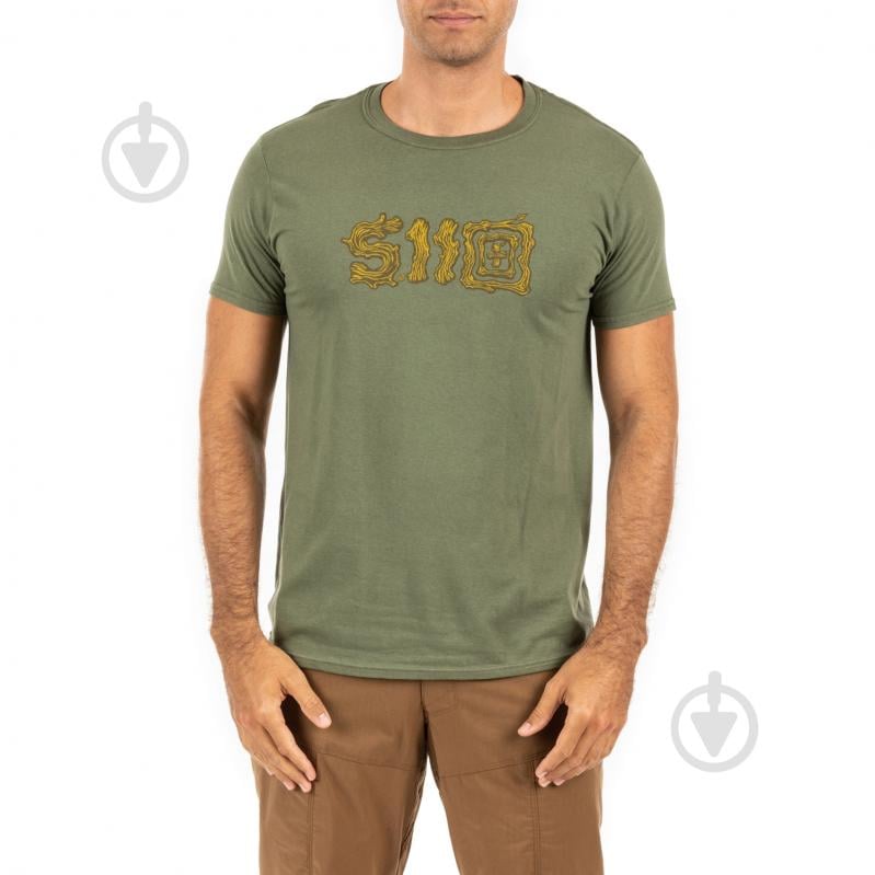 Футболка 5.11 Tactical "STICKS AND STONES" 41280 р.L Military Green - фото 1