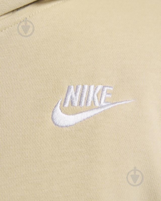 Джемпер Nike W NSW CLUB FLC FZ HOODIE STD DQ5471-126 р.S бежевий - фото 6