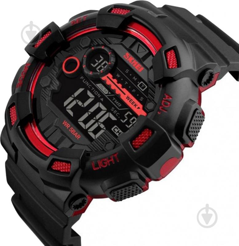 Наручные часы Skmei 1243 black/red (1243BOXRD) - фото 2
