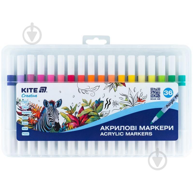 Набор маркеров акриловых KITE Creative 36 шт. K-1158 - фото 1