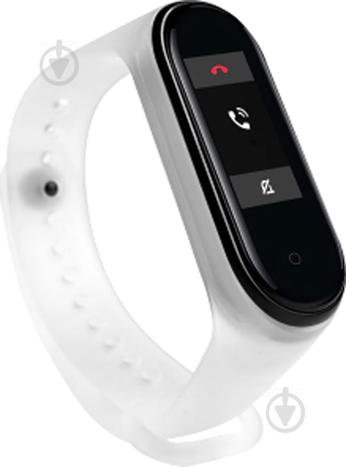 Ремешок для фитнес-браслета Xiaomi TRANSPERANCY MI BAND 3/4 white 523240 - фото 1