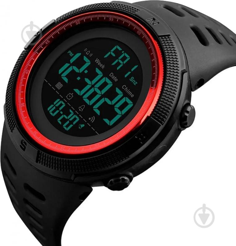 Наручные часы Skmei 1251 black/red (1251BOXRD) - фото 2