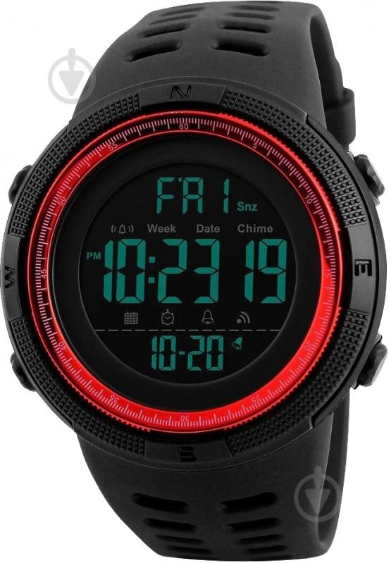 Наручные часы Skmei 1251 black/red (1251BOXRD) - фото 1
