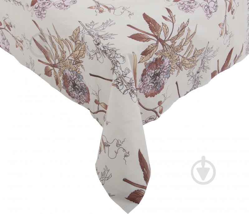 Простынь Мозаика 220x220 см коричневый - фото 2