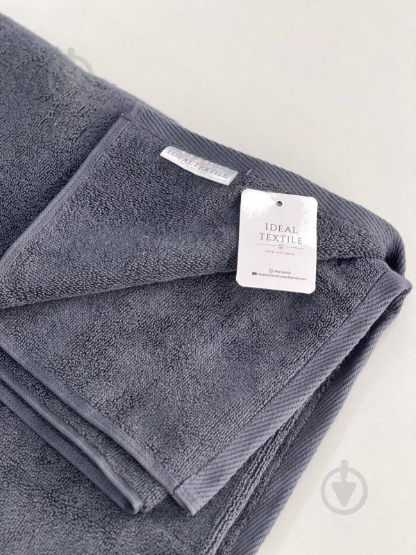 Полотенце махровое 50x90 см антрацит IDEAL TEXTILE - фото 2 Полотенце махровое 50x90 см антрацит IDEAL TEXTILE - фото 2
