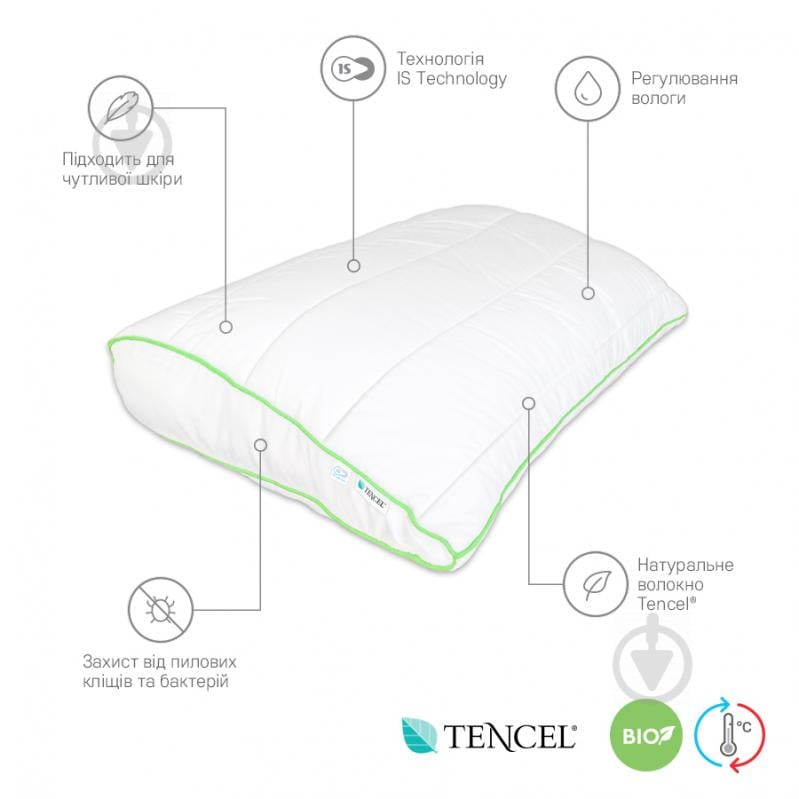 Подушка BioTencel 50x70 см Антибактериальная Sonex - фото 6
