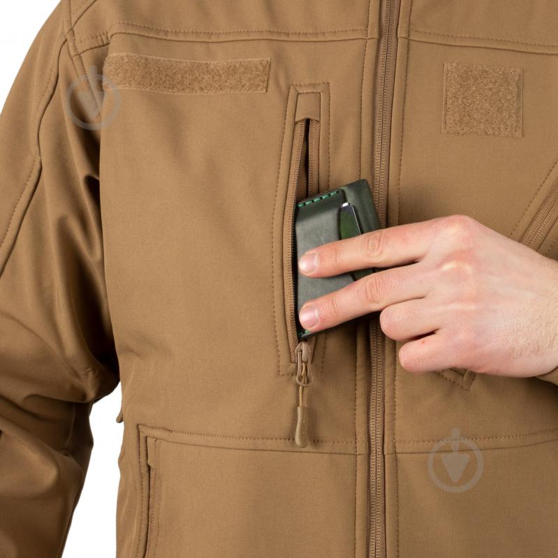 Куртка мужская демисезонная Mil-Tec демисезонный софтшелл "SOFTSHELL JACKET" 10864019 р.L [120] Coyote - фото 14