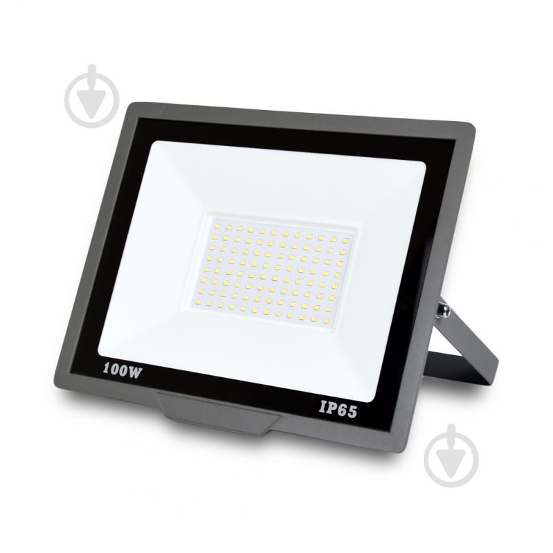 Прожектор світлодіодний ONE LED (ZY-TH18-100 ) 100 Вт IP65 сірий 254739 - фото 1