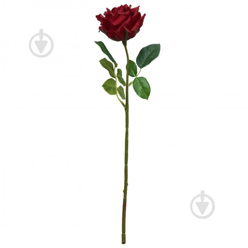 Цветок искусственный Роза 44 см красная Девилон - фото 1