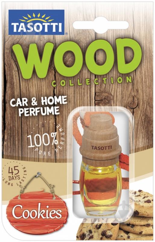 Ароматизатор подвесной  Tasotti Wood печенье - фото 1