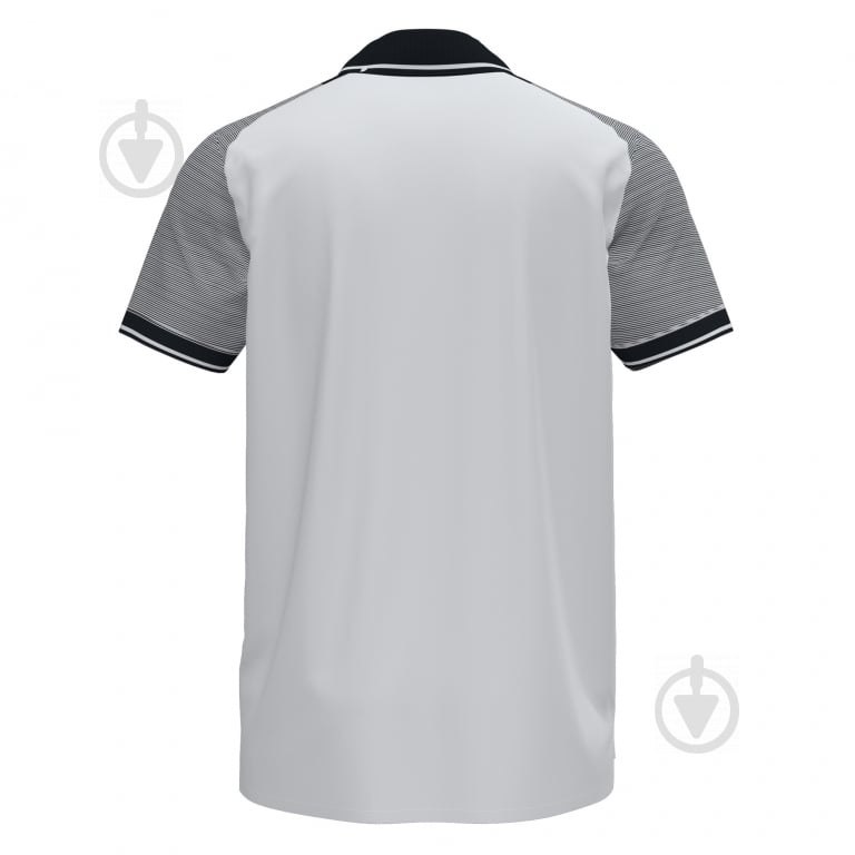 Поло Joma ESSENTIAL II POLO WHITE-BLACK S/S 101509.201 р.XS белый - фото 2