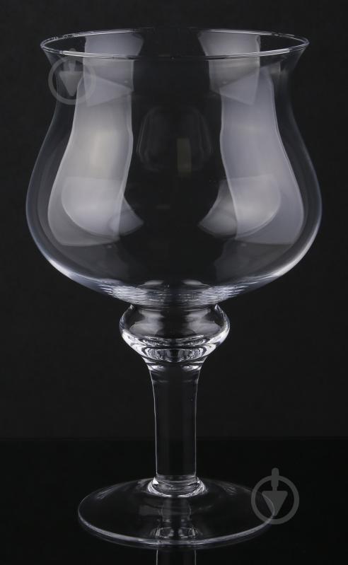 Ваза стеклянная Бокал 29,5 см прозрачная - фото 1