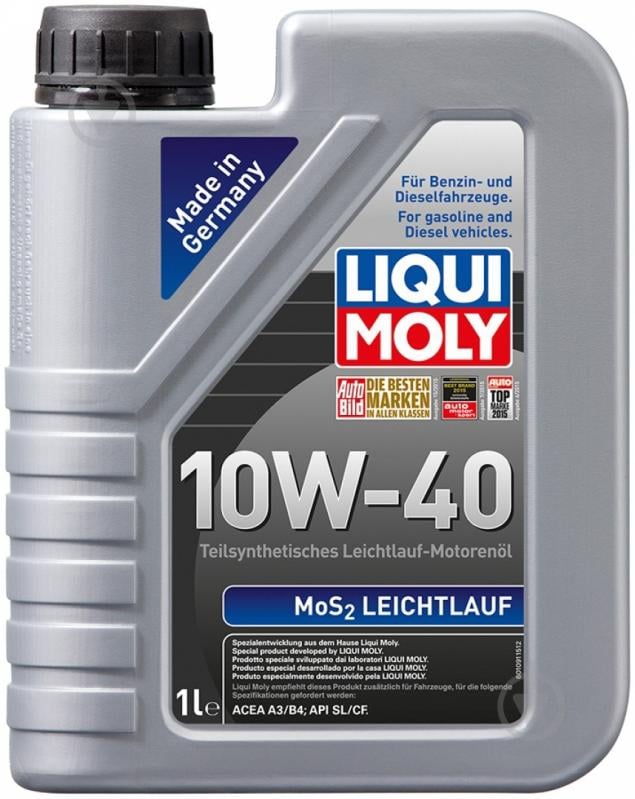 Моторне мастило Liqui Moly МoS2 Leichtlauf 10W-40 1 л (1930) - фото 1