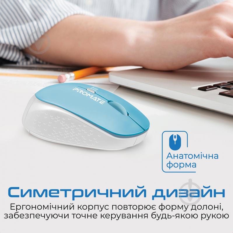 Мышь Promate Tracker Wireless blue (tracker.blue) - фото 3