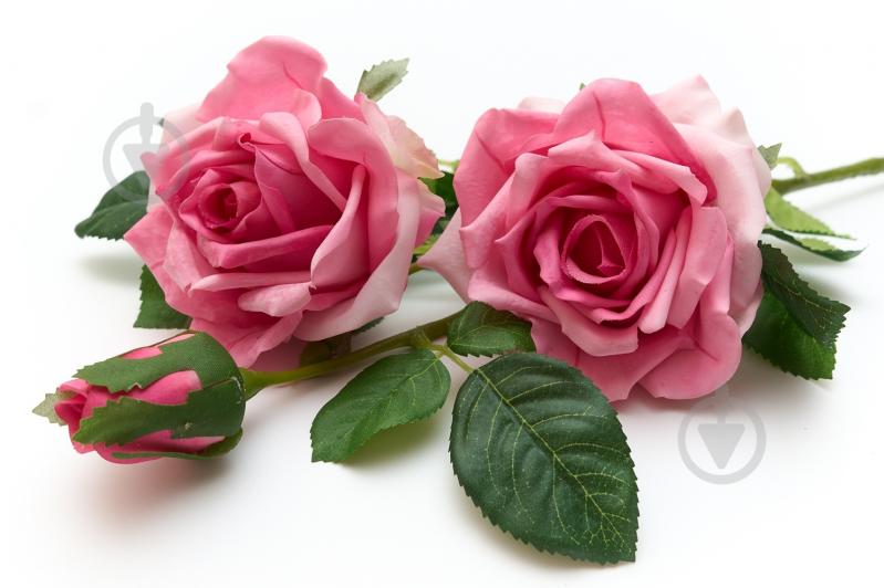 Цветок искусственный Роза 80 см розовая Девилон - фото 2