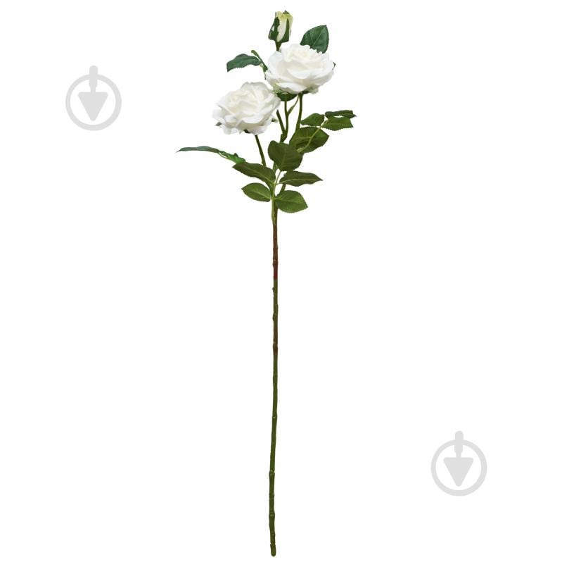 Цветок искусственный Роза 80 см белая Девилон - фото 1