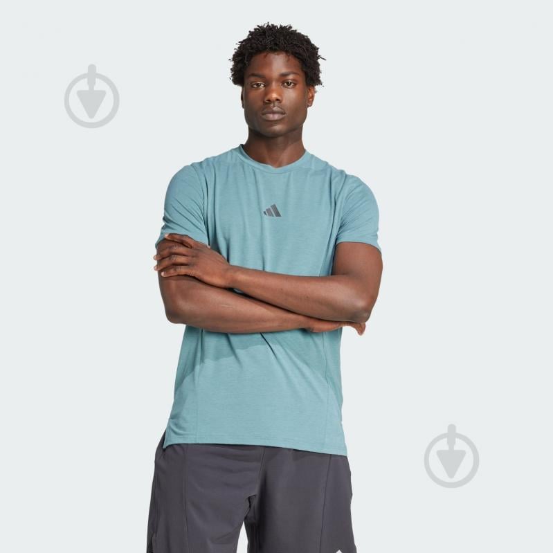 Футболка Adidas D4T Tee JX3285 р.L зелений - фото 1