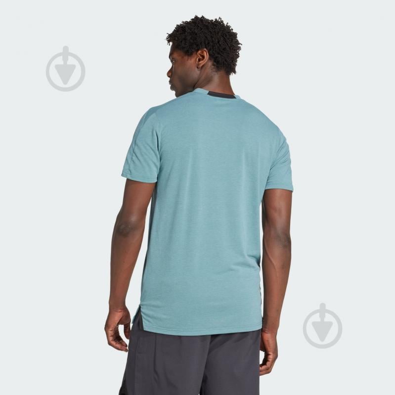 Футболка Adidas D4T Tee JX3285 р.L зелений - фото 2
