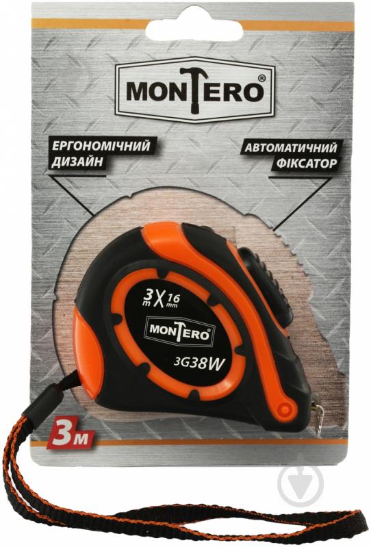 Рулетка Montero 3G38W 3 м x 16 мм - фото 3