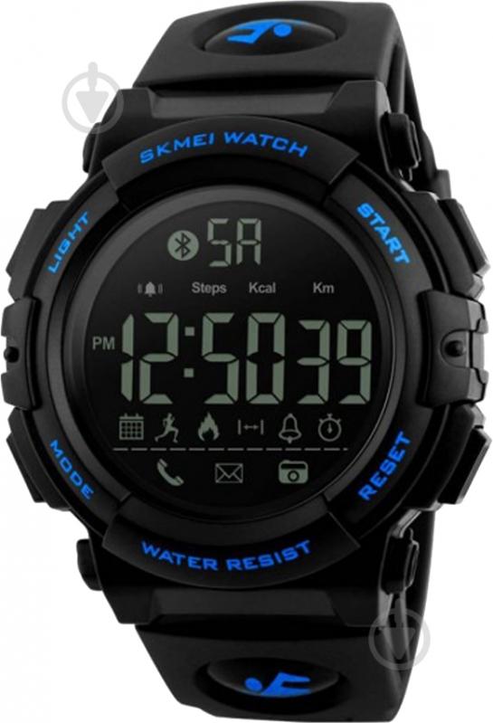 Наручные часы Skmei 1303 black/blue (1303BOXBL) - фото 1