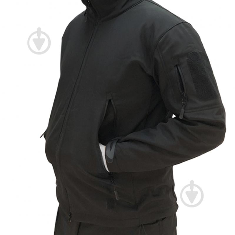 Куртка мужская демисезонная ESDY тактическая Softshell Shark Skin JA-01 р.XXXXL черная - фото 3