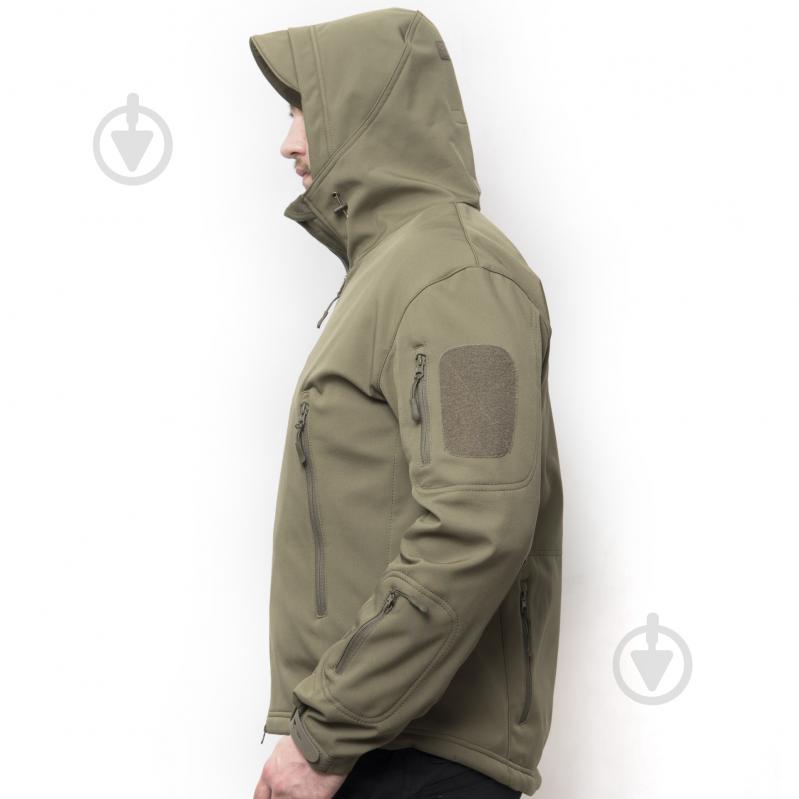 Куртка чоловіча демісезонна ESDY тактична Softshell Shark Skin JA-01 р.XXL оливкова - фото 6