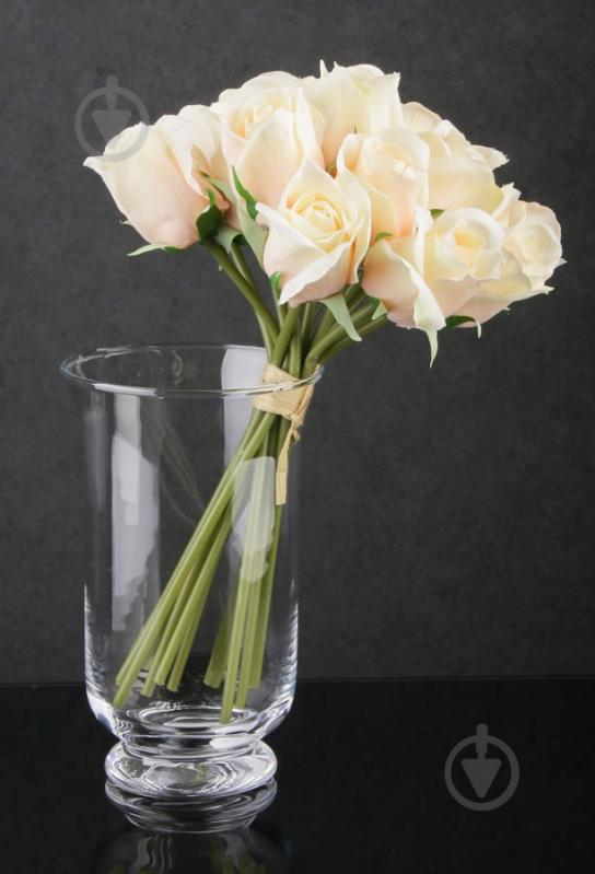 Ваза стеклянная 19х12 см 20 см прозрачная - фото 2