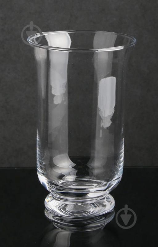 Ваза стеклянная 19х12 см 20 см прозрачная - фото 1