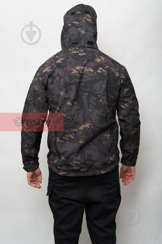 Куртка мужская демисезонная ESDY тактическая Softshell Shark Skin JA-01 р.L камуфляж - фото 6