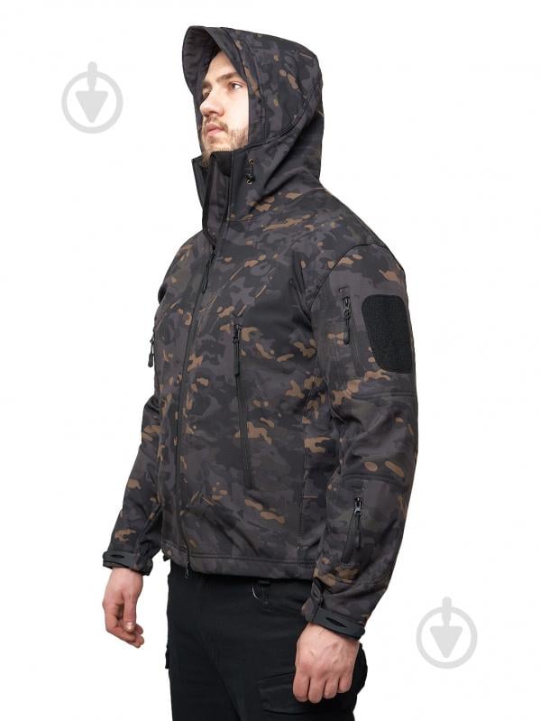 Куртка мужская демисезонная ESDY тактическая Softshell Shark Skin JA-01 р.XL камуфляж - фото 1