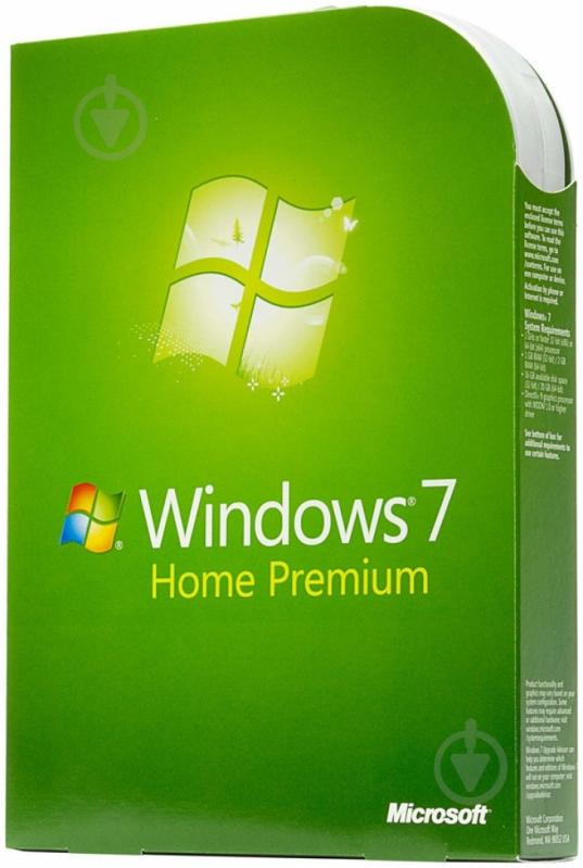 Программное обеспечение Microsoft Windows 7 Home Prem Ukrainian DVD BOX (GFC-00226) - фото 1