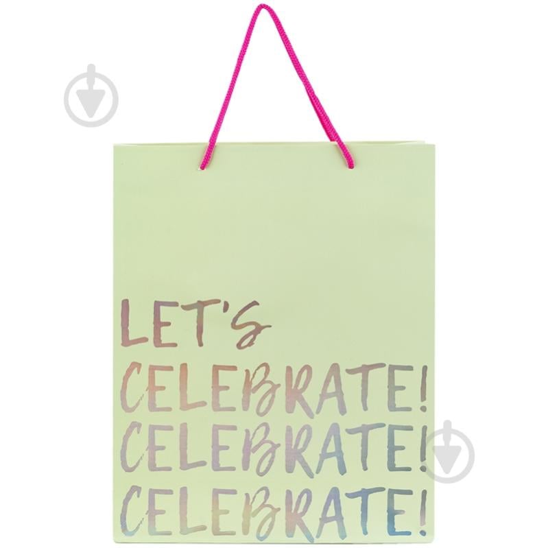 Пакет подарочный Let's celebrate 8502-26-A 26х32 см Axent - фото 1 Пакет подарочный Let's celebrate 8502-26-A 26х32 см Axent - фото 1