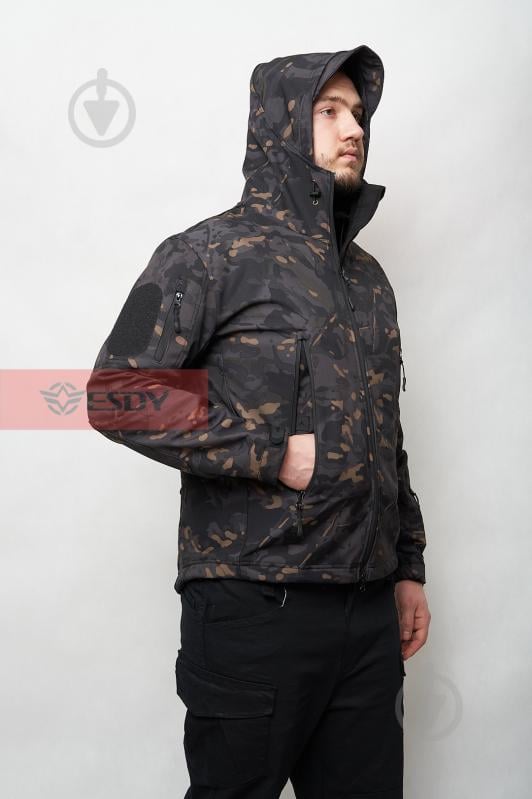 Куртка мужская демисезонная ESDY тактическая Softshell Shark Skin JA-01 р.XXL камуфляж - фото 5