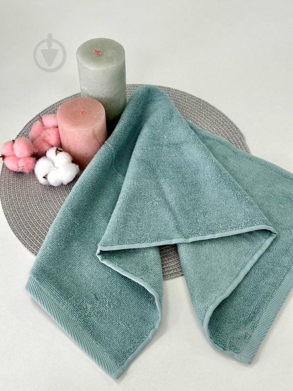 Полотенце махровое 70x140 см мята IDEAL TEXTILE - фото 3